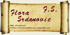 Flora Srdanović vizit kartica